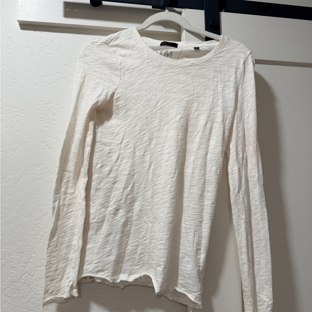 ATM Anthony Thomas Melillo Off-White Long Sleeve Top